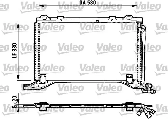 Handler.Part Condenser, air conditioning Valeo 816949 1