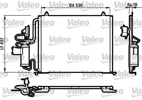 Handler.Part Condenser, air conditioning Valeo 817061 1