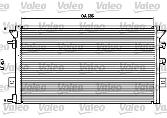 Handler.Part Condenser, air conditioning Valeo 817073 1