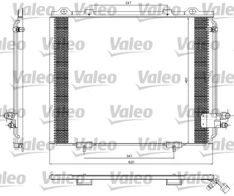 Handler.Part Condenser, air conditioning Valeo 817252 1