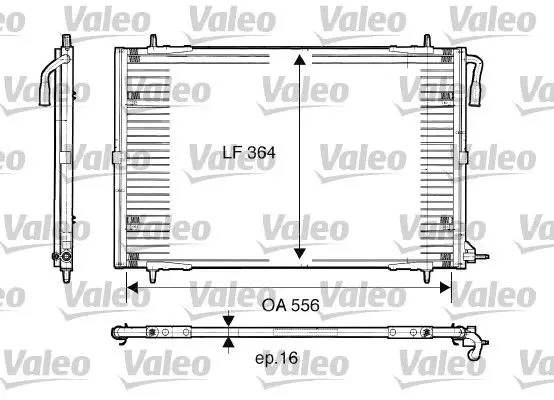 Handler.Part Condenser, air conditioning Valeo 817283 1