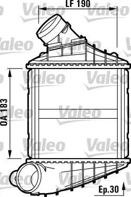 Handler.Part Intercooler, charger Valeo 817459 1