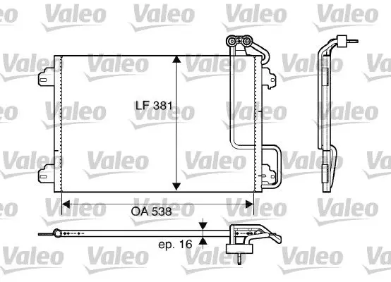 Handler.Part Condenser, air conditioning Valeo 817509 1