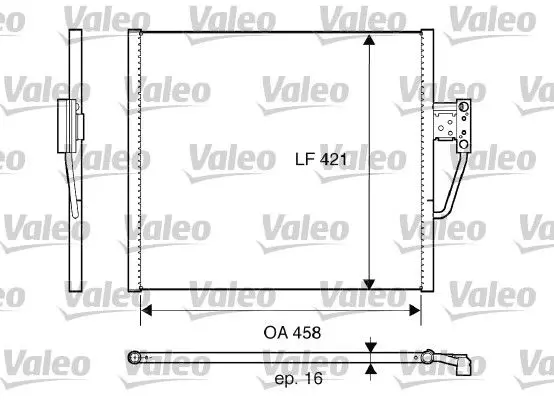 Handler.Part Condenser, air conditioning Valeo 817607 1