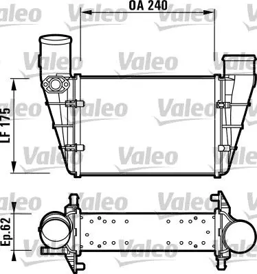 Handler.Part Intercooler, charger Valeo 817625 1