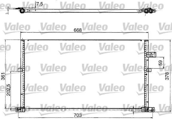 Handler.Part Condenser, air conditioning Valeo 817657 1