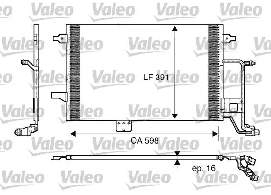 Handler.Part Condenser, air conditioning Valeo 817665 1