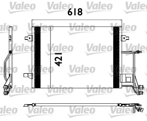 Handler.Part Condenser, air conditioning Valeo 817666 1