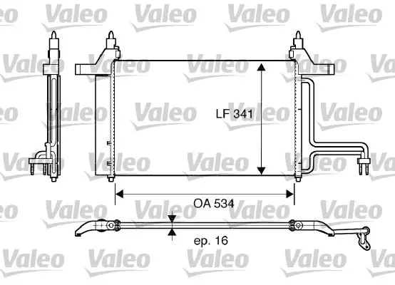 Handler.Part Condenser, air conditioning Valeo 817669 1