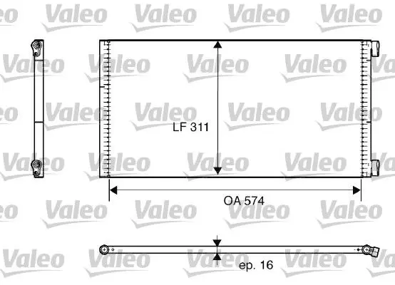 Handler.Part Condenser, air conditioning Valeo 817684 1