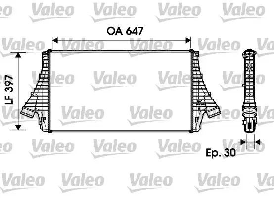 Handler.Part Intercooler, charger Valeo 817729 1