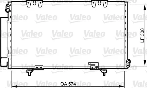 Handler.Part Condenser, air conditioning Valeo 817803 1