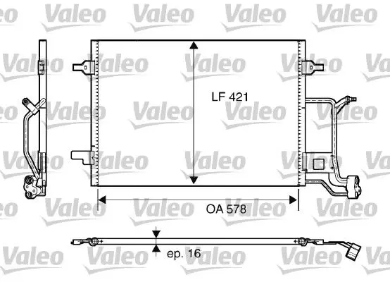 Handler.Part Condenser, air conditioning Valeo 817840 1