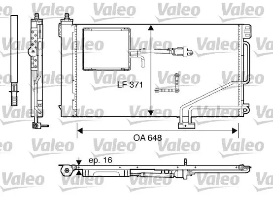 Handler.Part Condenser, air conditioning Valeo 817849 1