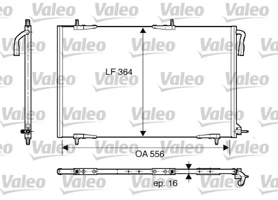 Handler.Part Condenser, air conditioning Valeo 818000 1