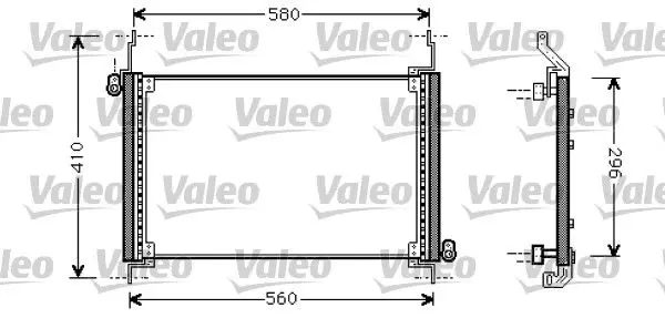 Handler.Part Condenser, air conditioning Valeo 818007 1