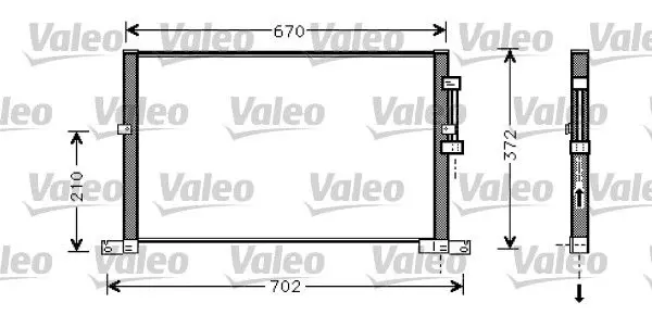 Handler.Part Condenser, air conditioning Valeo 818023 1