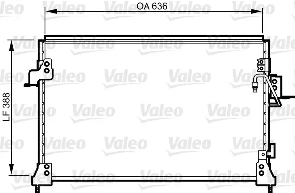 Handler.Part Condenser, air conditioning Valeo 818025 1