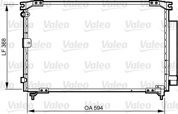 Handler.Part Condenser, air conditioning Valeo 818032 1