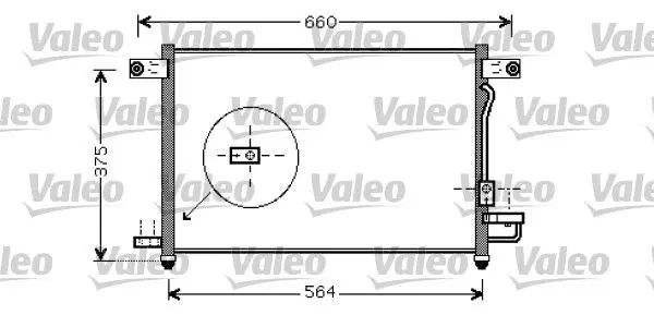 Handler.Part Condenser, air conditioning Valeo 818061 1