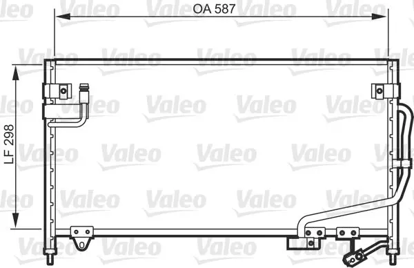 Handler.Part Condenser, air conditioning Valeo 818084 1