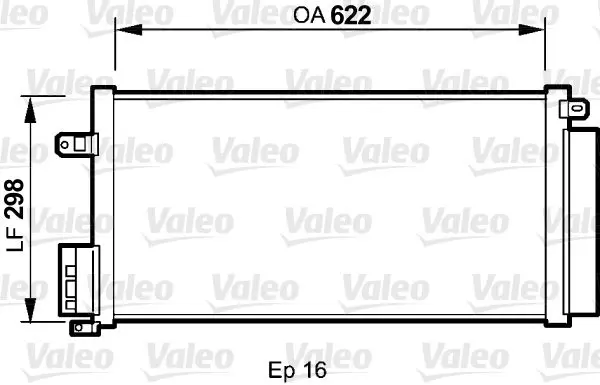 Handler.Part Condenser, air conditioning Valeo 818192 1