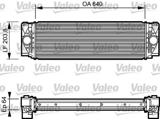 Handler.Part Intercooler, charger Valeo 818732 1