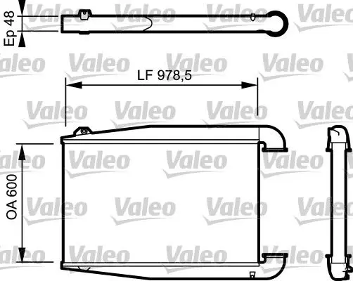 Handler.Part Intercooler, charger Valeo 818774 1