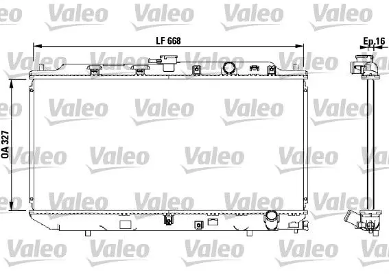 Handler.Part Radiator, engine cooling Valeo 819193 1