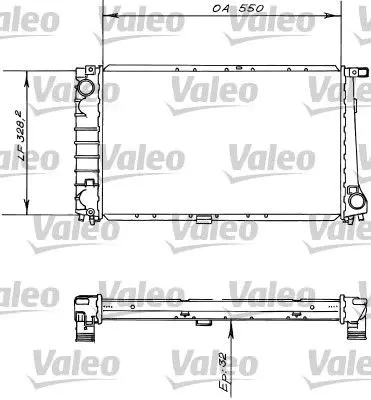 Handler.Part Radiator, engine cooling Valeo 819414 1