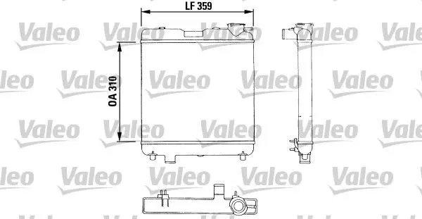 Handler.Part Radiator, engine cooling Valeo 883053 1