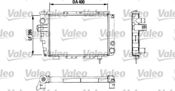 Handler.Part Radiator, engine cooling Valeo 883282 1