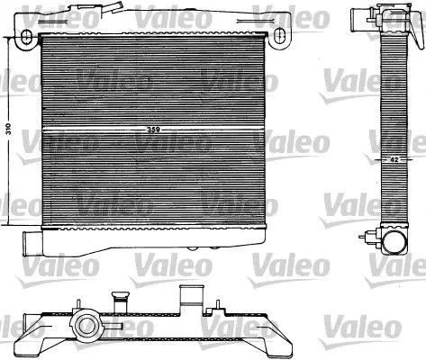 Handler.Part Radiator, engine cooling Valeo 883428 1