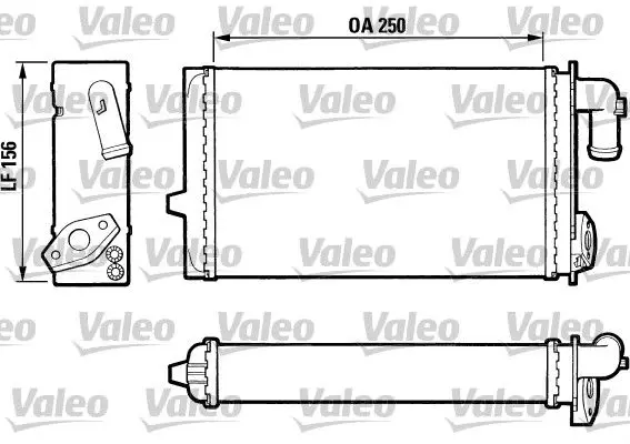 Handler.Part Heat exchanger, interior heating Valeo 883674 1