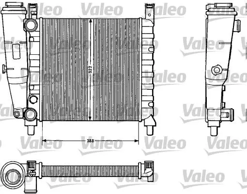 Handler.Part Radiator, engine cooling Valeo 883812 1