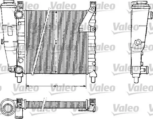 Handler.Part Radiator, engine cooling Valeo 883813 1