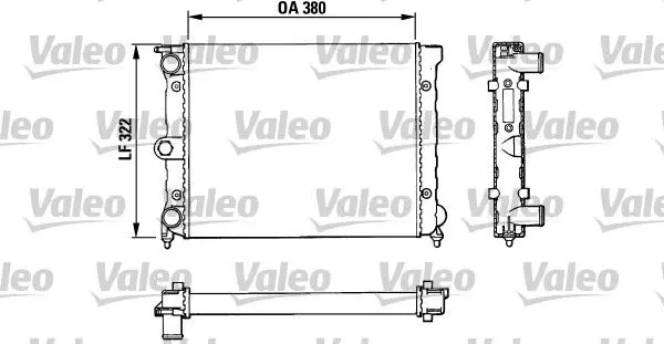 Handler.Part Radiator, engine cooling Valeo 883818 1