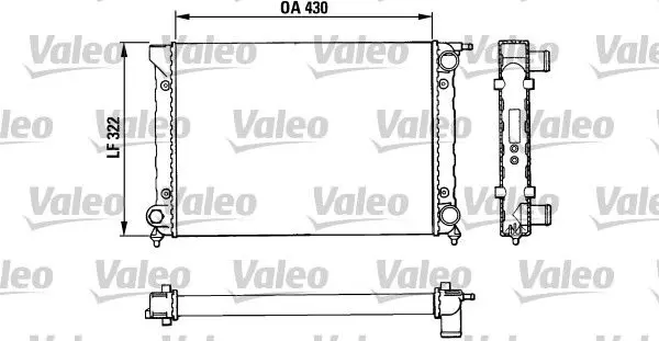 Handler.Part Radiator, engine cooling Valeo 883820 1