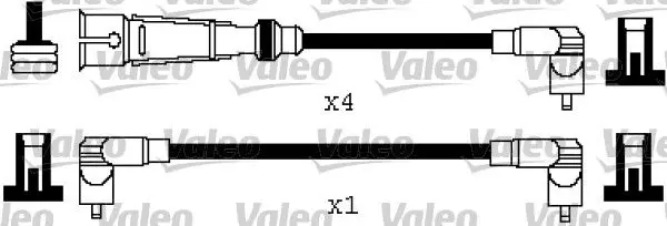 Handler.Part Ignition cable kit Valeo 346569 1