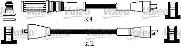 Handler.Part Ignition cable kit Valeo 346504 1