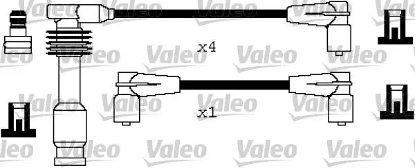 Handler.Part Ignition cable kit Valeo 346300 1