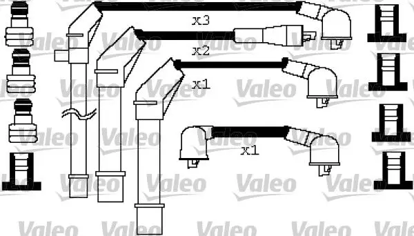 Handler.Part Ignition cable kit Valeo 346259 1