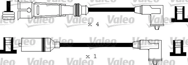 Handler.Part Ignition cable kit Valeo 346176 1