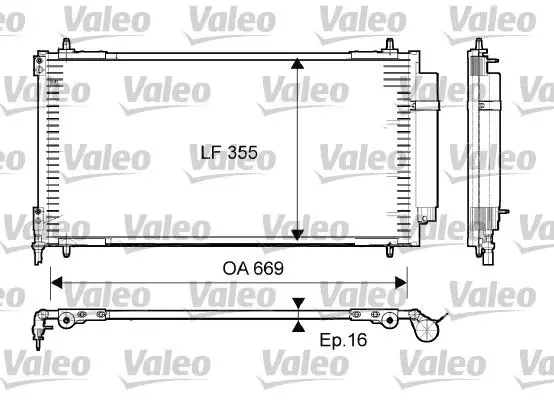 Handler.Part Condenser, air conditioning Valeo 814065 1