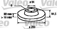 Handler.Part Brake disc Valeo 187040 1