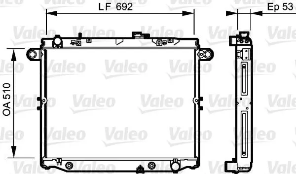 Handler.Part Radiator, engine cooling Valeo 734192 1