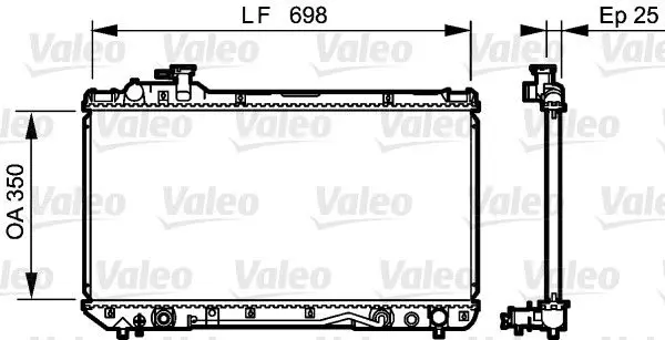 Handler.Part Radiator, engine cooling Valeo 734466 1