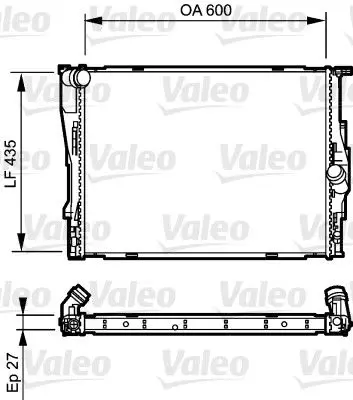 Handler.Part Radiator, engine cooling Valeo 735194 1