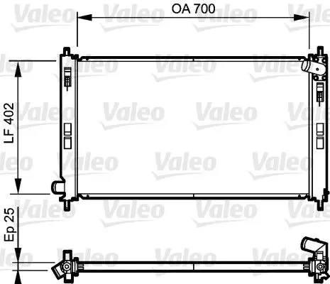 Handler.Part Radiator, engine cooling Valeo 735200 1