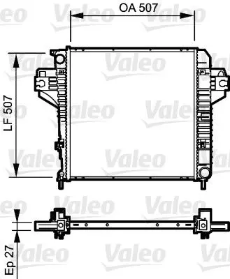 Handler.Part Radiator, engine cooling Valeo 735221 1